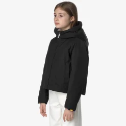 Online K-Way P. OLGA TWILL FUR Blackpure-natural