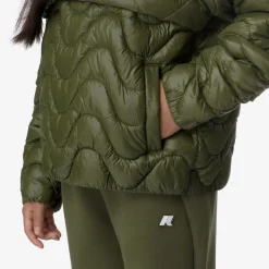 Discount K-Way P. SOJENNE QUILTED WARM Greencypress