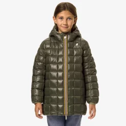 K-Way P. SOPHIE ST THERMO REVERSIBLE Greens-greenb