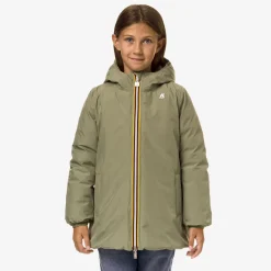 K-Way P. SOPHIE ST THERMO REVERSIBLE Greens-greenb