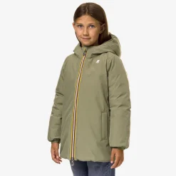 K-Way P. SOPHIE ST THERMO REVERSIBLE Greens-greenb