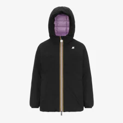 Clearance K-Way P. SOPHIE ST THERMO REVERSIBLE Blackpure-violetltlilac