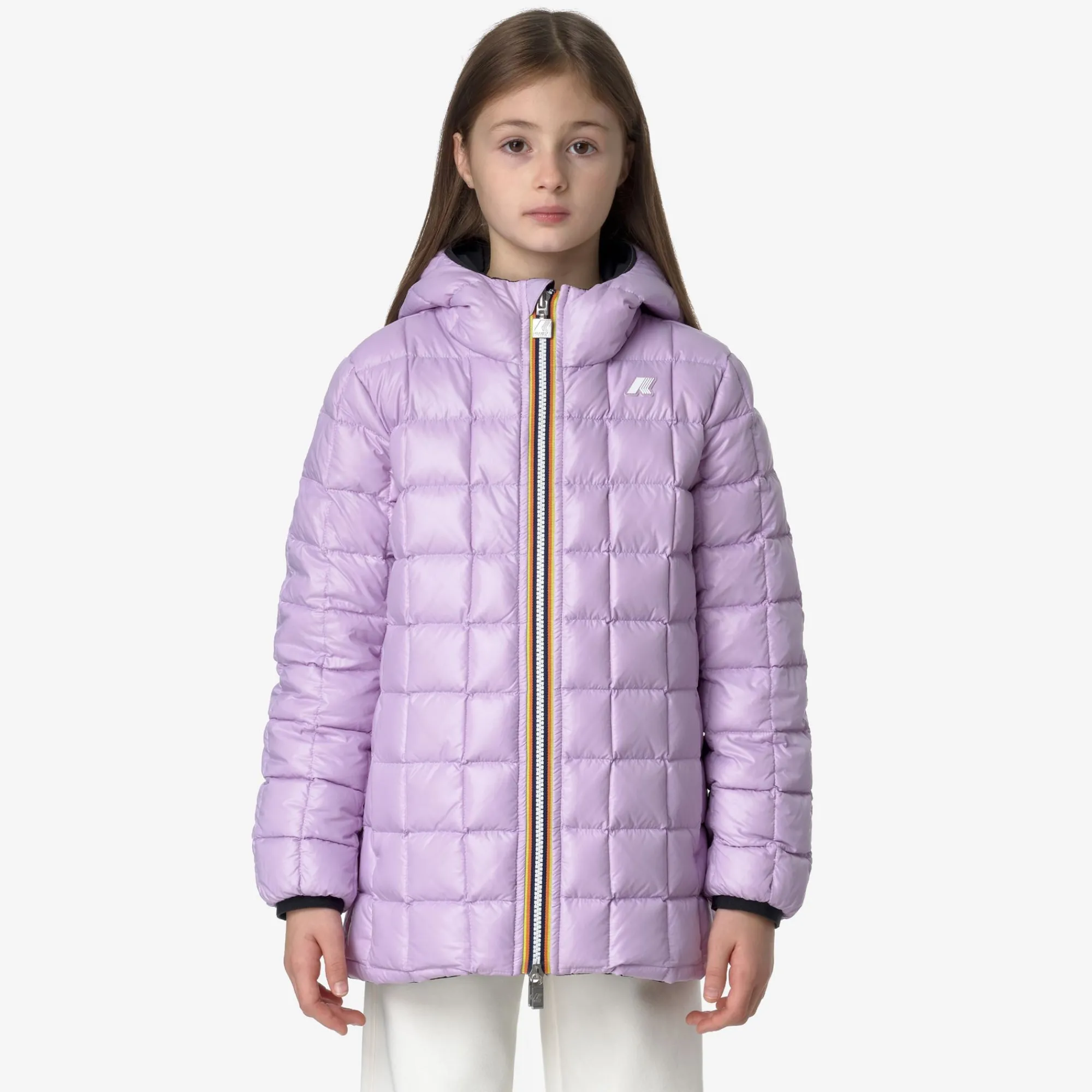 Clearance K-Way P. SOPHIE ST THERMO REVERSIBLE Blackpure-violetltlilac