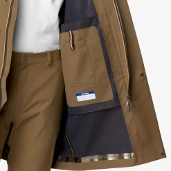 Outlet K-Way POIROL TECH WOOL BLEND Browncorda-bluedepth