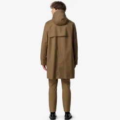 Outlet K-Way POIROL TECH WOOL BLEND Browncorda-bluedepth