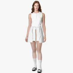 Discount K-Way SHOKIEL POCKETS BONDED JERSEY White-grey