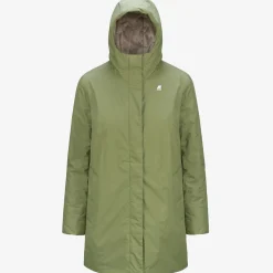 New K-Way SOPHIE MICRO RIPSTOP MARMOTTA Greens-grey