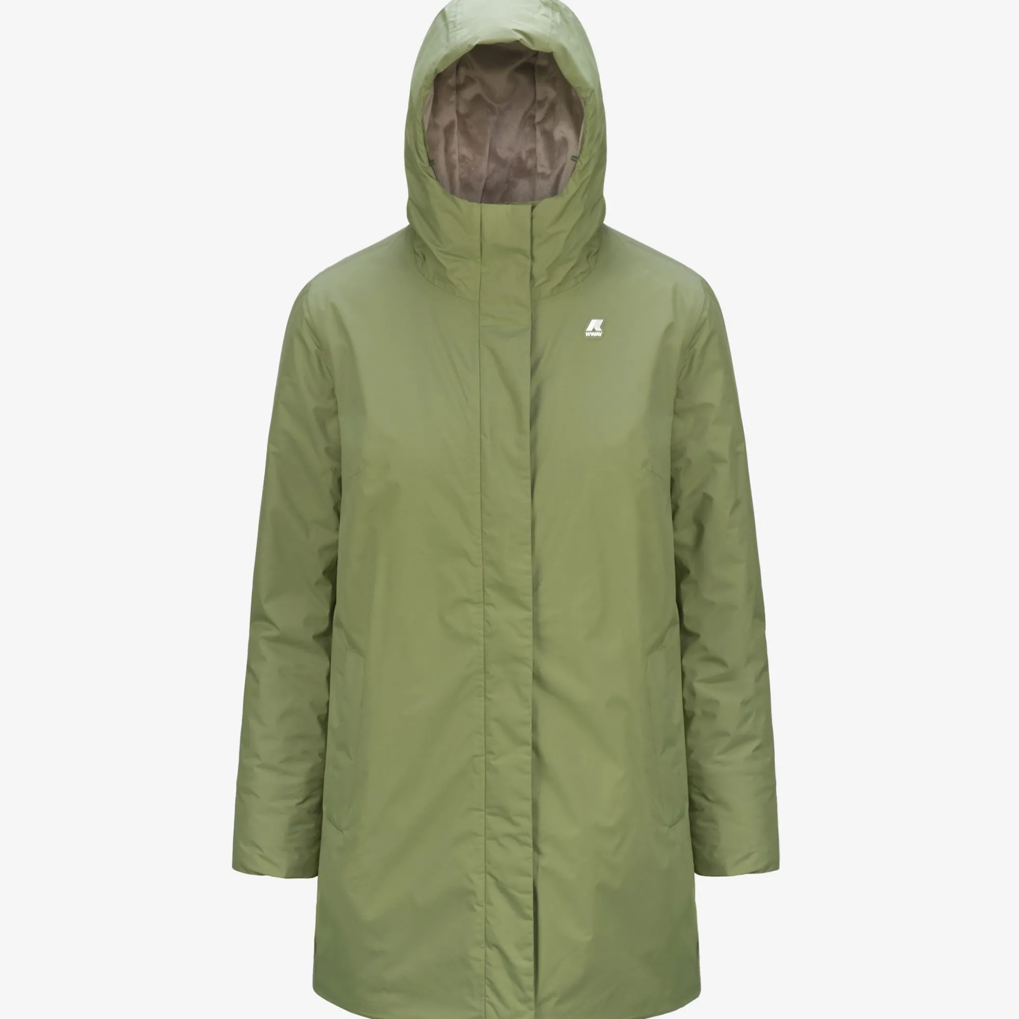 New K-Way SOPHIE MICRO RIPSTOP MARMOTTA Greens-grey