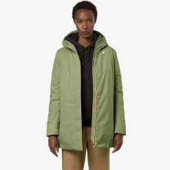 New K-Way SOPHIE MICRO RIPSTOP MARMOTTA Greens-grey