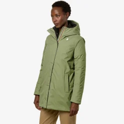 New K-Way SOPHIE MICRO RIPSTOP MARMOTTA Greens-grey