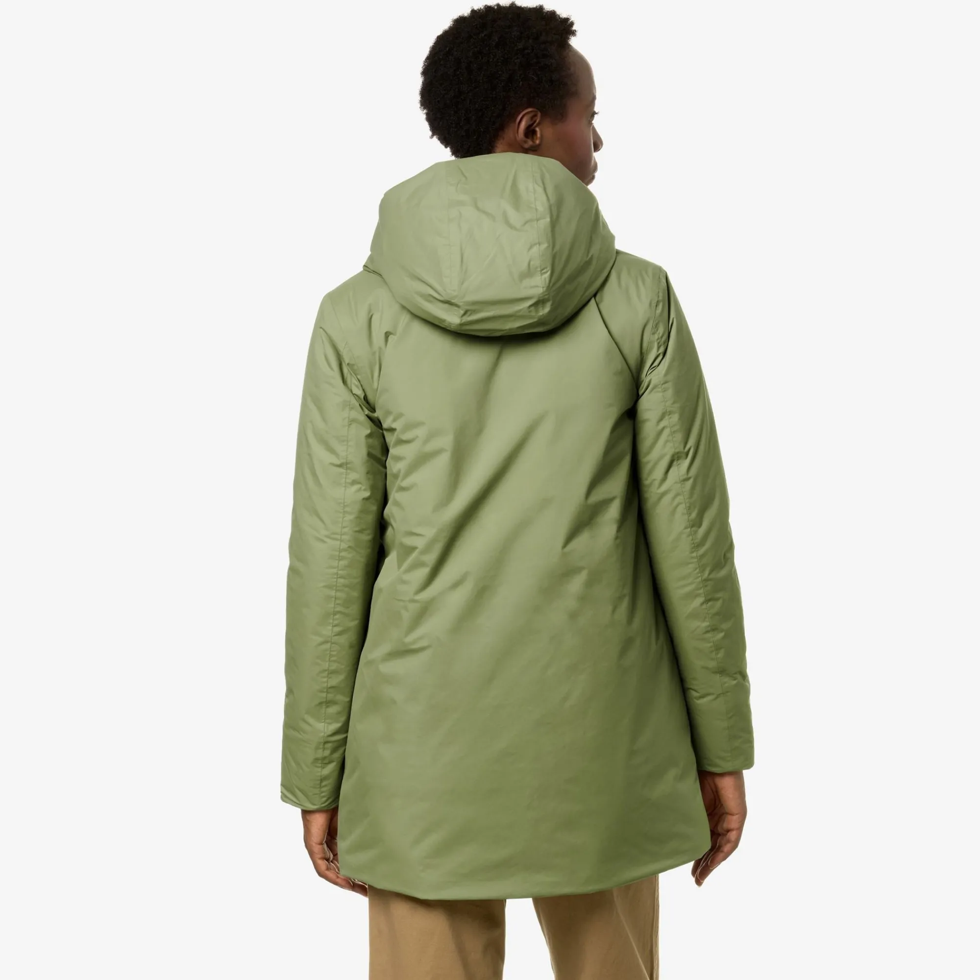 New K-Way SOPHIE MICRO RIPSTOP MARMOTTA Greens-grey