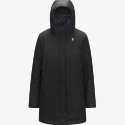 New K-Way SOPHIE MICRO RIPSTOP MARMOTTA Blackp-bluea