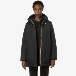 New K-Way SOPHIE MICRO RIPSTOP MARMOTTA Blackp-bluea