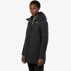 New K-Way SOPHIE MICRO RIPSTOP MARMOTTA Blackp-bluea