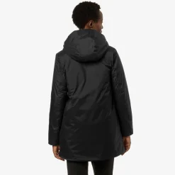 New K-Way SOPHIE MICRO RIPSTOP MARMOTTA Blackp-bluea