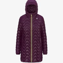 Discount K-Way SOPHIE QUILTED WARM Violetdkpurple
