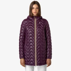Discount K-Way SOPHIE QUILTED WARM Violetdkpurple