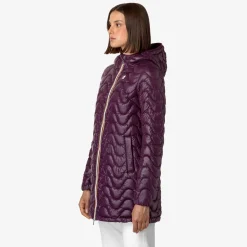 Discount K-Way SOPHIE QUILTED WARM Violetdkpurple