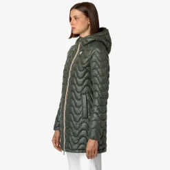 Hot K-Way SOPHIE QUILTED WARM Greenblackish