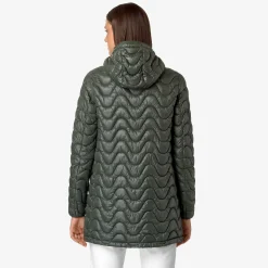 Hot K-Way SOPHIE QUILTED WARM Greenblackish