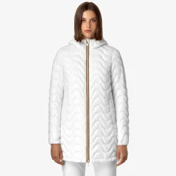 Outlet K-Way SOPHIE QUILTED WARM Whitegardenia