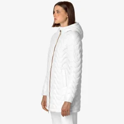 Outlet K-Way SOPHIE QUILTED WARM Whitegardenia