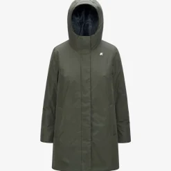 Hot K-Way SOPHIE SOFT TOUCH MARMOTTA Greenb-bluea