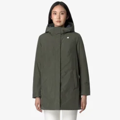 Hot K-Way SOPHIE SOFT TOUCH MARMOTTA Greenb-bluea