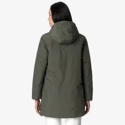 Hot K-Way SOPHIE SOFT TOUCH MARMOTTA Greenb-bluea