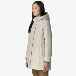 Hot K-Way SOPHIE SOFT TOUCH MARMOTTA Beigeg-greyb