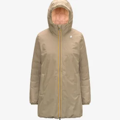 Sale K-Way SOPHIE ST THERMO REVERSIBLE Beiget-pinka
