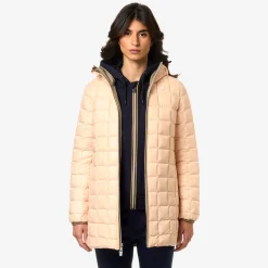 Sale K-Way SOPHIE ST THERMO REVERSIBLE Beiget-pinka