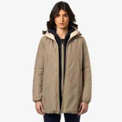 Sale K-Way SOPHIE ST THERMO REVERSIBLE Beiget-pinka