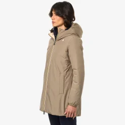 Sale K-Way SOPHIE ST THERMO REVERSIBLE Beiget-pinka