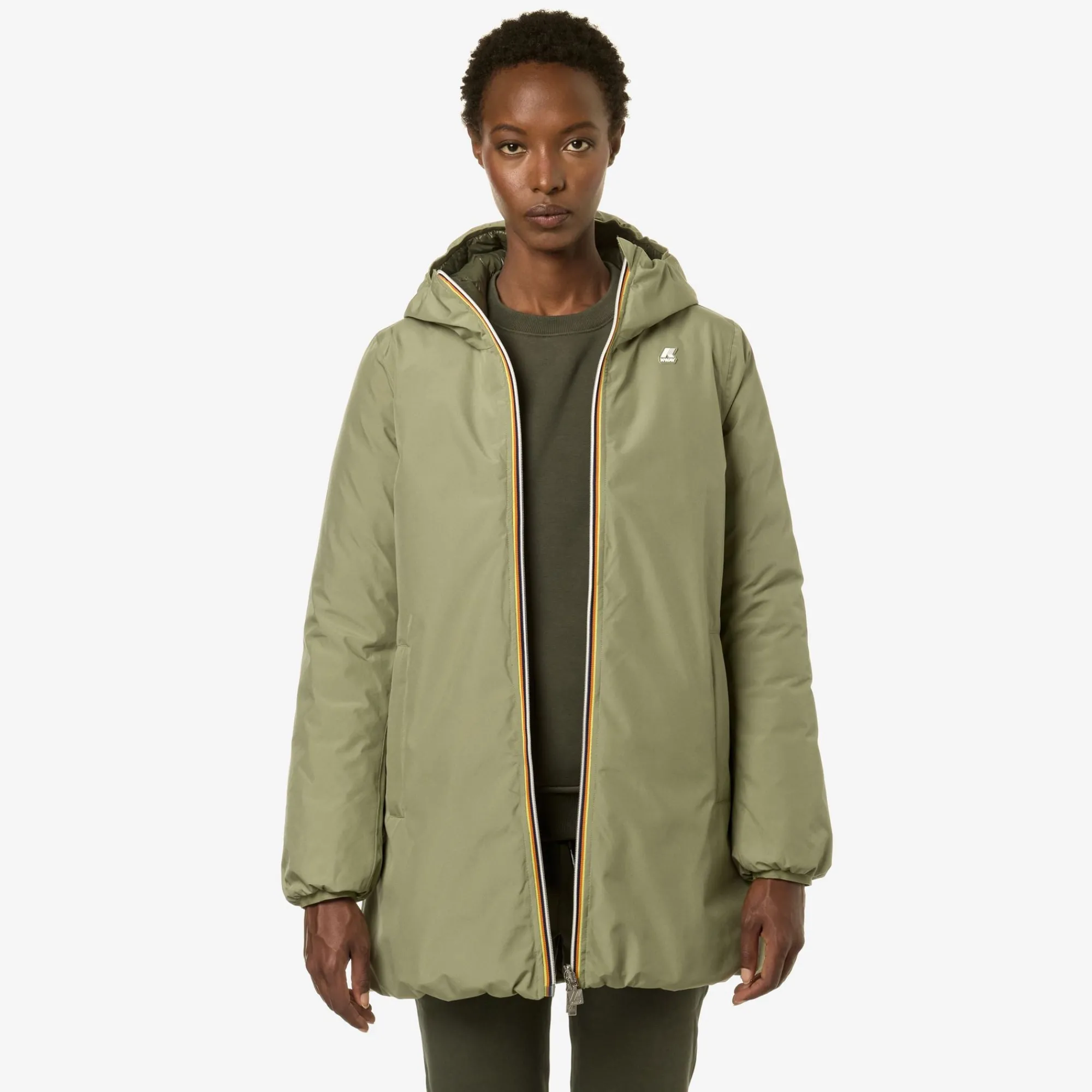 Outlet K-Way SOPHIE ST THERMO REVERSIBLE Greens-greenb