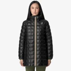 Hot K-Way SOPHIE ST THERMO REVERSIBLE Greenc-blackp