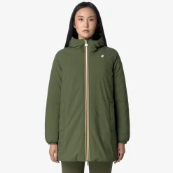 Hot K-Way SOPHIE ST THERMO REVERSIBLE Greenc-blackp