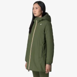Hot K-Way SOPHIE ST THERMO REVERSIBLE Greenc-blackp
