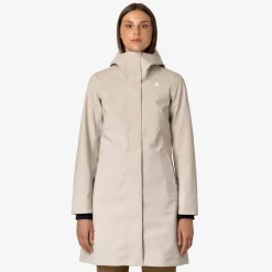 K-Way STEPHY BONDED Beigeg-blued