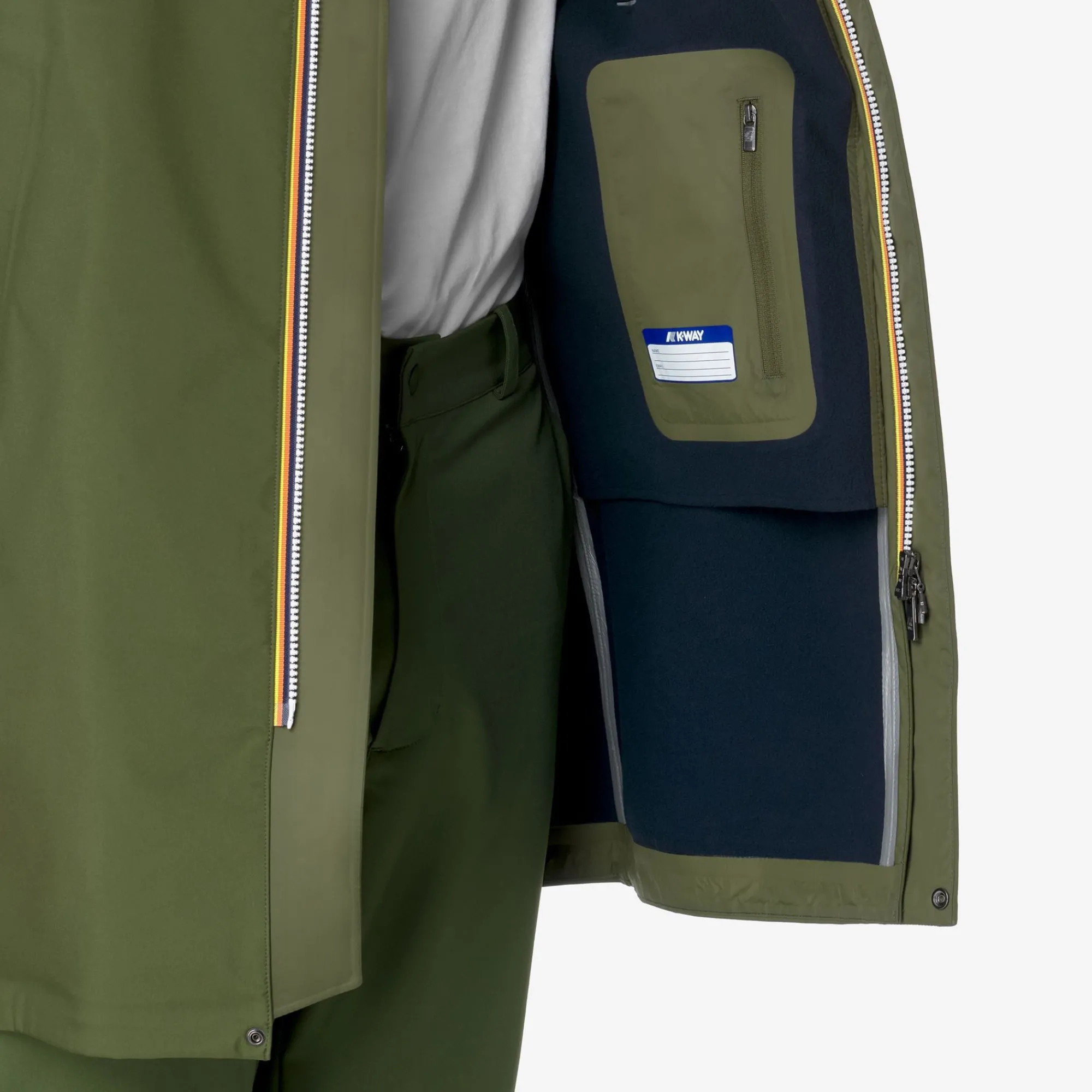 Hot K-Way THOMAS BONDED Greenc-blued