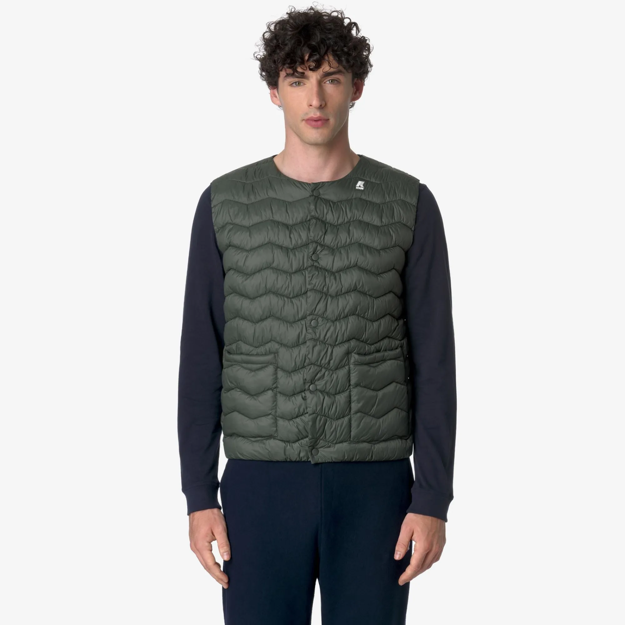 Clearance K-Way VALTY QUILTED WARM Greenblackish