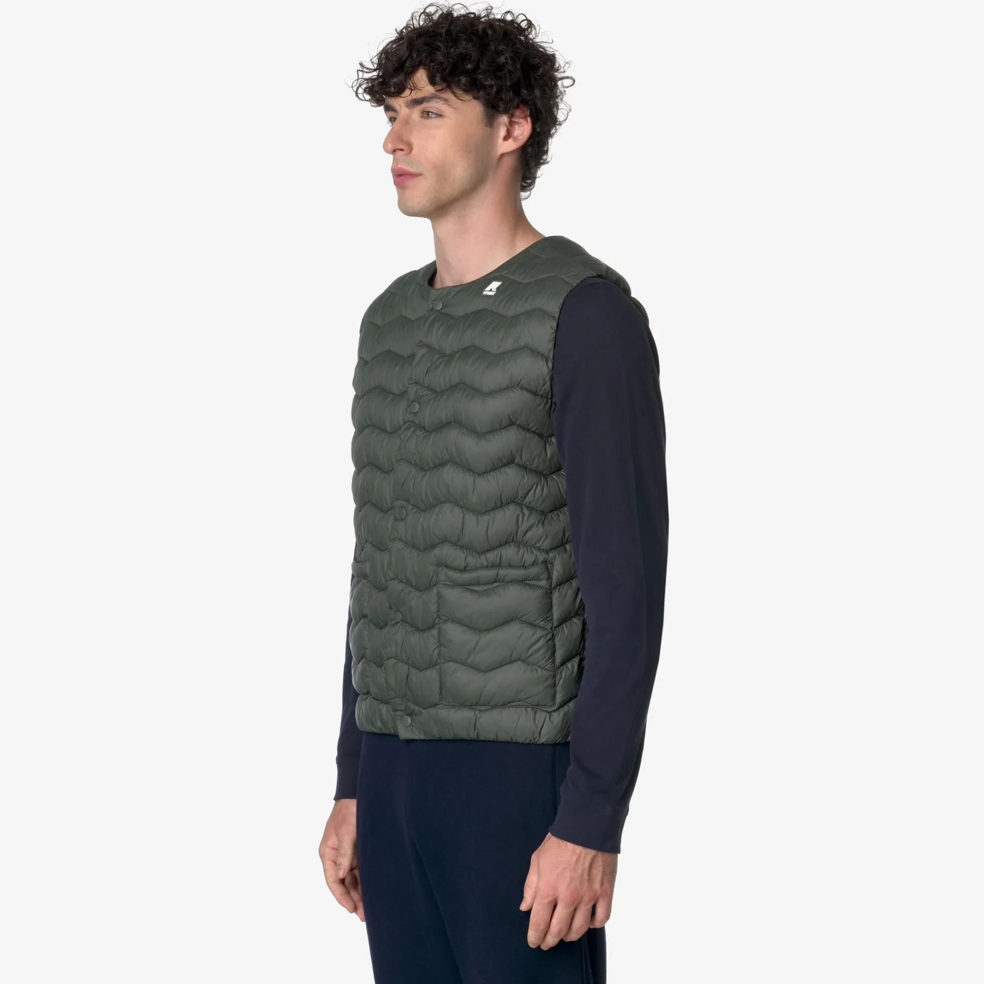 Clearance K-Way VALTY QUILTED WARM Greenblackish