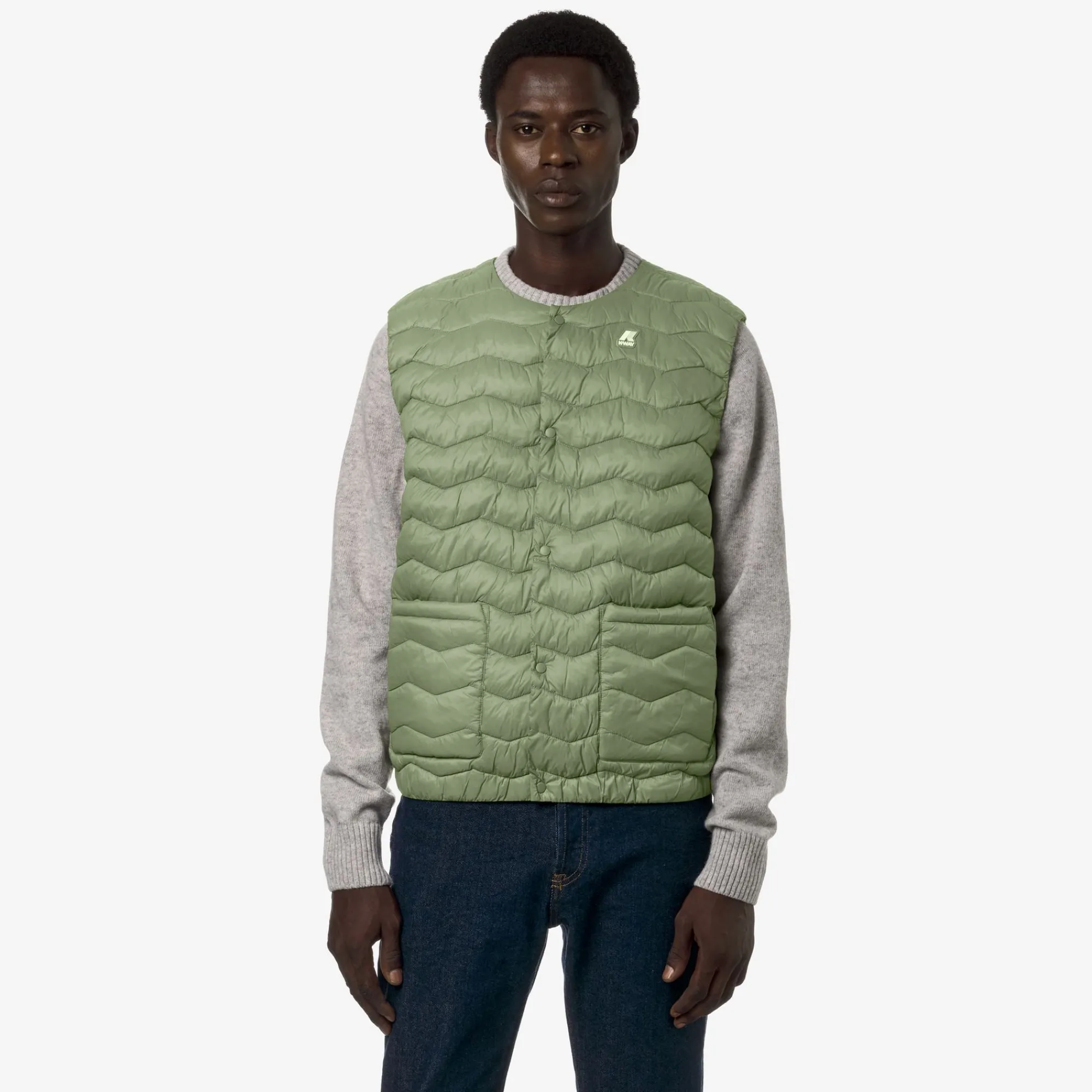 Outlet K-Way VALTY QUILTED WARM Greensage