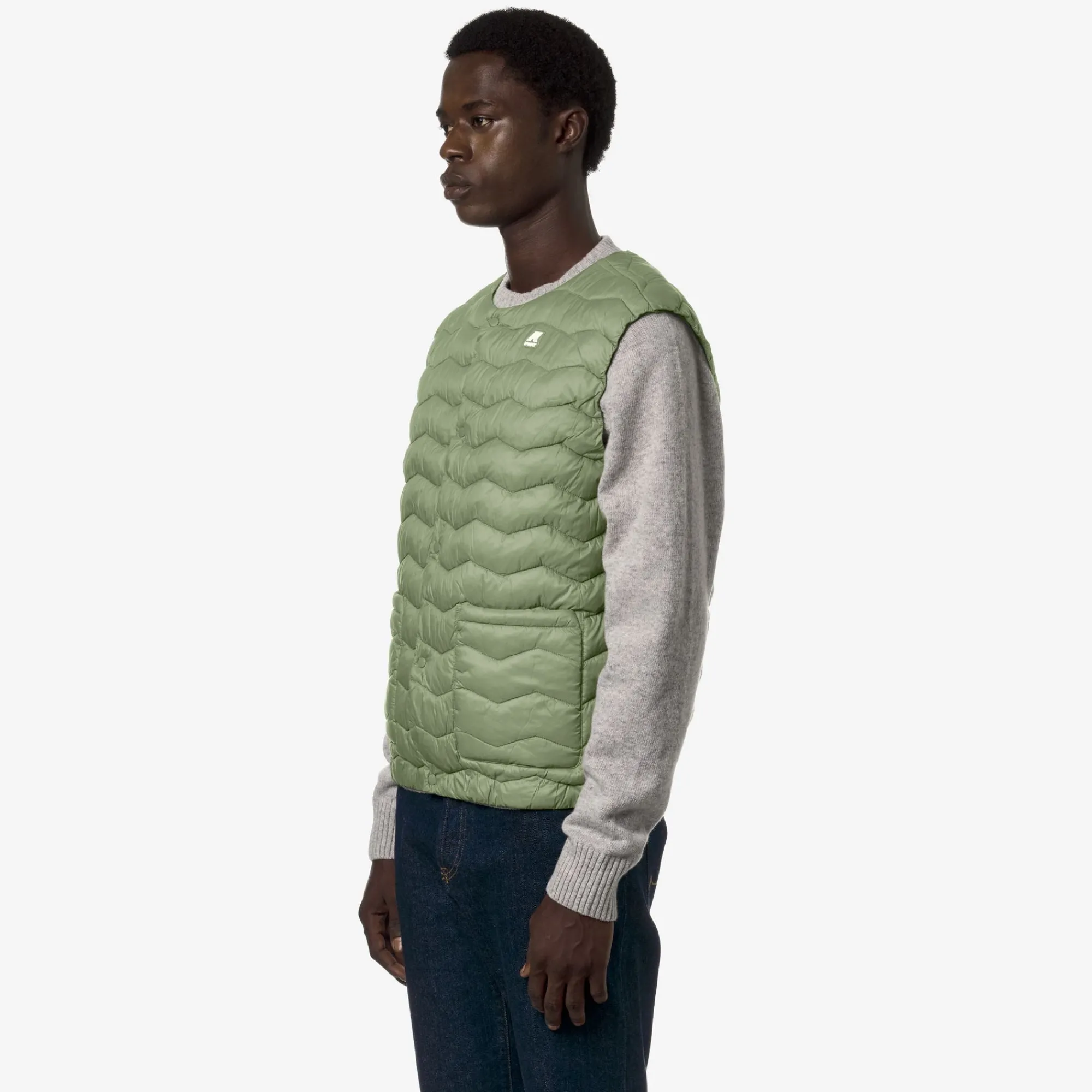 Outlet K-Way VALTY QUILTED WARM Greensage