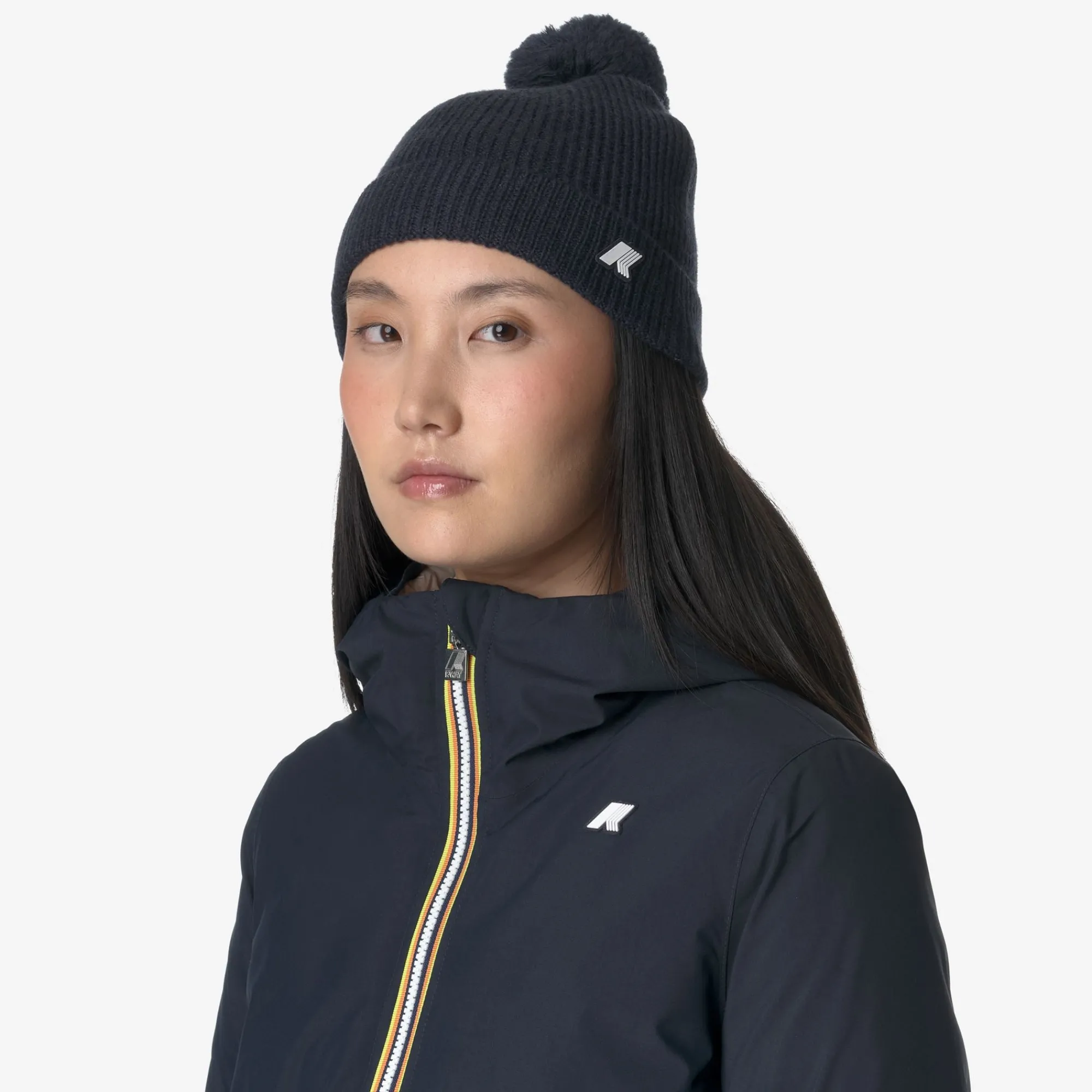 Sale K-Way VINCIENNE CARDIGAN STITCH WOOL Bluedepthmelange