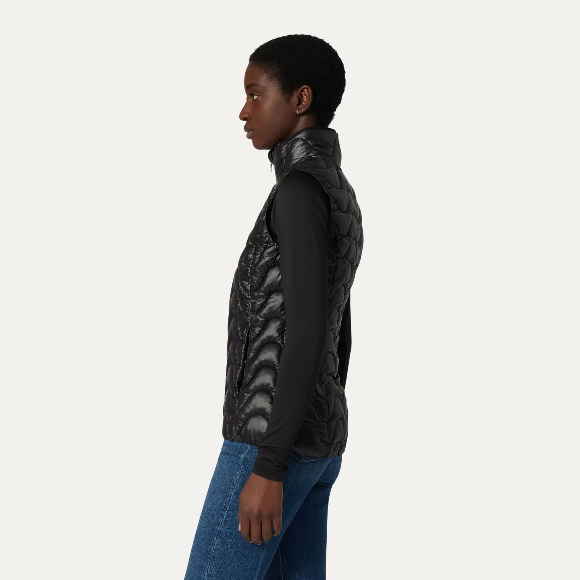 Outlet K-Way VIOLE QUILTED WARM Blackpure