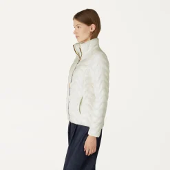 Discount K-Way VIOLETTE QUILTED WARM Whitemilk