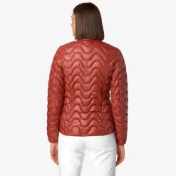 Outlet K-Way VIOLETTE QUILTED WARM Redpompeian