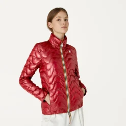 Outlet K-Way VIOLETTE QUILTED WARM Reddktomato