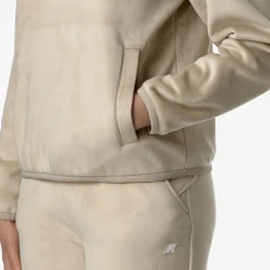 Hot K-Way VIV VELOUR POLAR Beigegrey-beigegrey